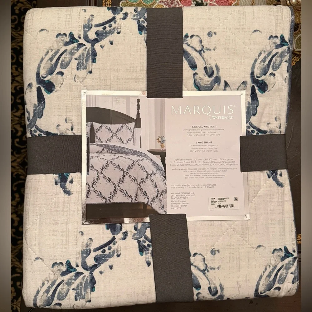 MARQUIS by WATERFORD Woodmere 3PC Quilt Set